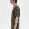 Tricou tricotat pentru bărbați cu panouri Argyle Tricou tricotat pentru bărbați cu panouri Argyle