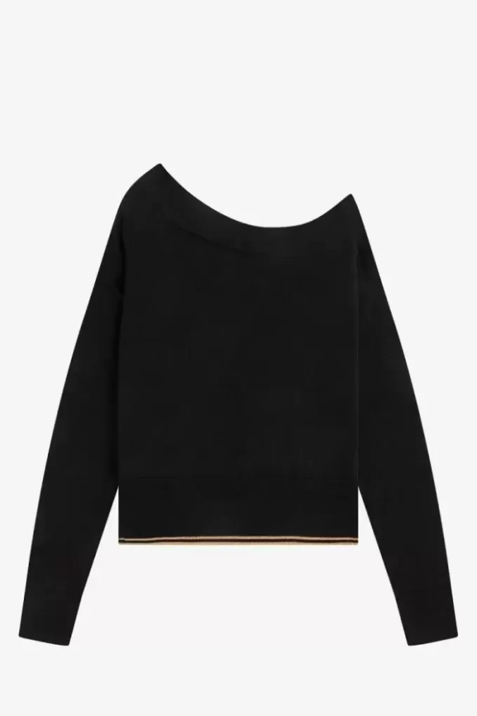 Tricou tricotat pentru femei, cu umeri goi Tricou tricotat pentru femei, cu umeri goi