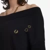 Tricou tricotat pentru femei, cu umeri goi Tricou tricotat pentru femei, cu umeri goi
