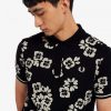 Tricouri polo cu imprimeu floral Tricouri polo cu imprimeu floral