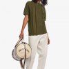 Tricouri polo Henley cu dungi Tricouri polo Henley cu dungi